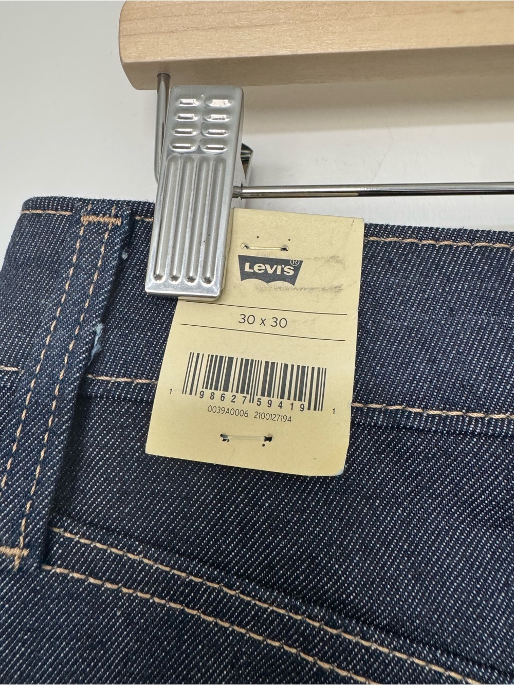 Levi's Baggy Dad Barrel Mainline Soft Rigid 100% Cotton Jeans 30x30 - Picture 10 of 12